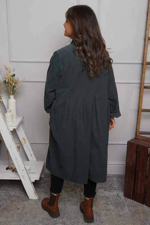 Kapri Needlecord Jacket Mid Grey - Image 4