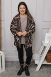Olympia Embroidered Pattern Wool Jacket Cocoa