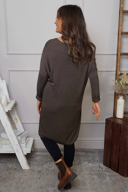 Maggie Knitted Tunic Cocoa - Image 4