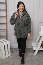 Olympia Embroidered Pattern Wool Jacket Khaki Khaki - Olympia Embroidered Pattern Wool Jacket Khaki