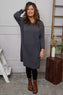 Maggie Knitted Tunic Mid Grey