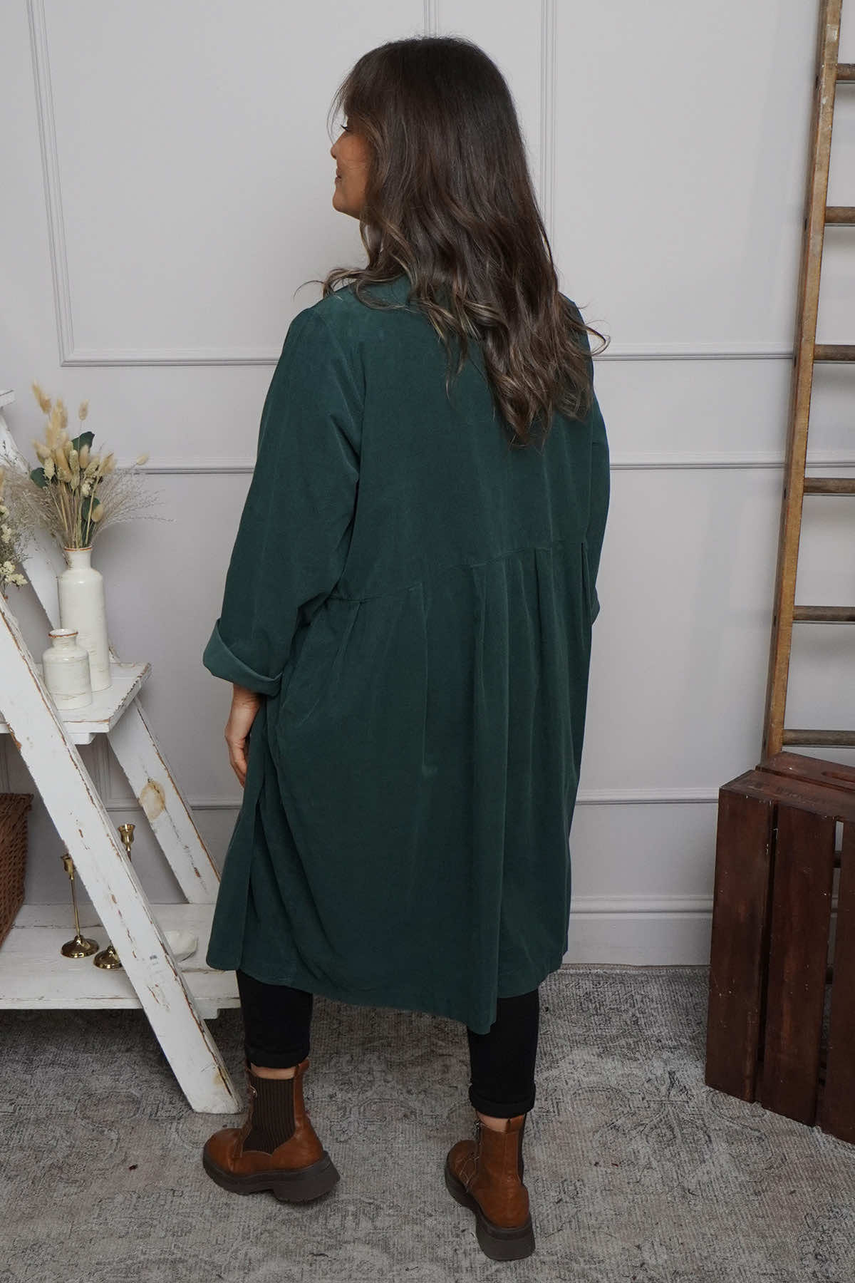 Kapri Needlecord Jacket Bottle Green