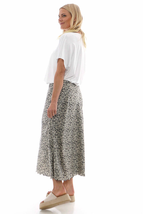 Ottilie Floral Print Skirt White - Image 4