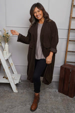 Kapri Needlecord Jacket Cocoa Cocoa - Kapri Needlecord Jacket Cocoa