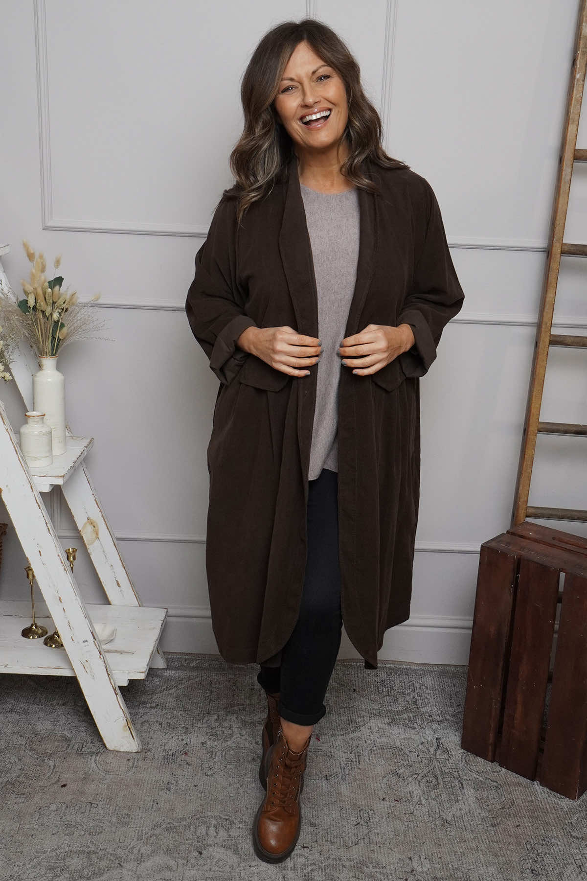 Kapri Needlecord Jacket Cocoa