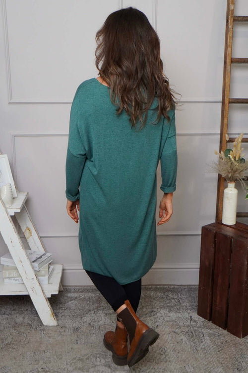Maggie Knitted Tunic Sage Green - Image 4