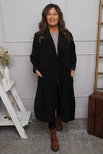 Kapri Needlecord Jacket Black Black - Kapri Needlecord Jacket Black