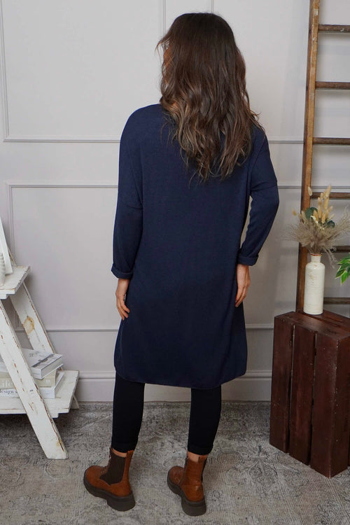 Maggie Knitted Tunic Navy - Image 4