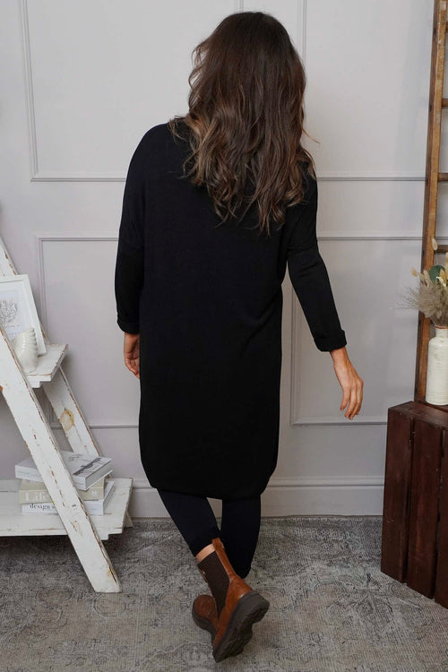 Maggie Knitted Tunic Black - Image 4