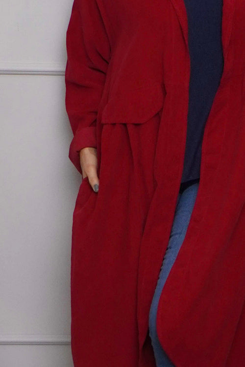 Kapri Needlecord Jacket Wine - Image 3