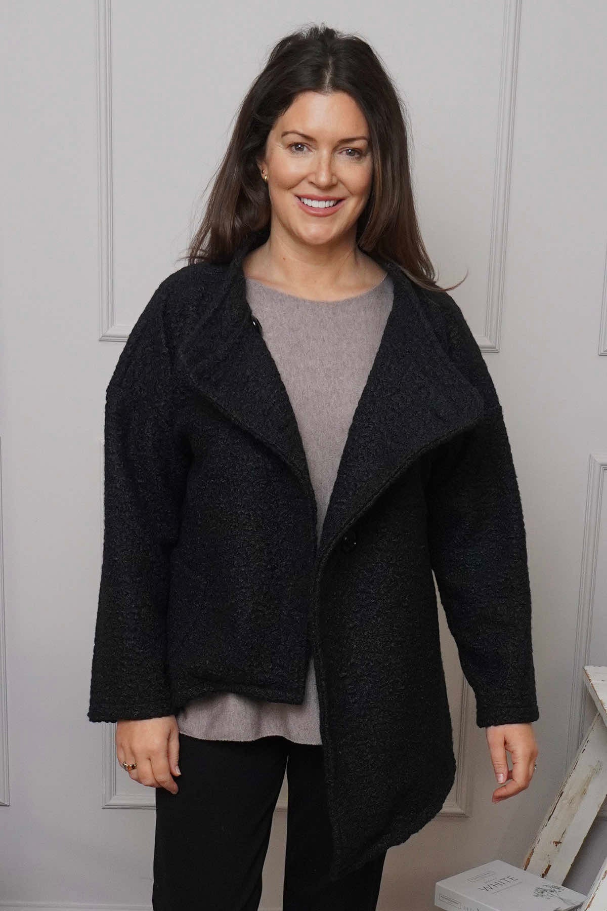 Shona Boucle Jacket Black