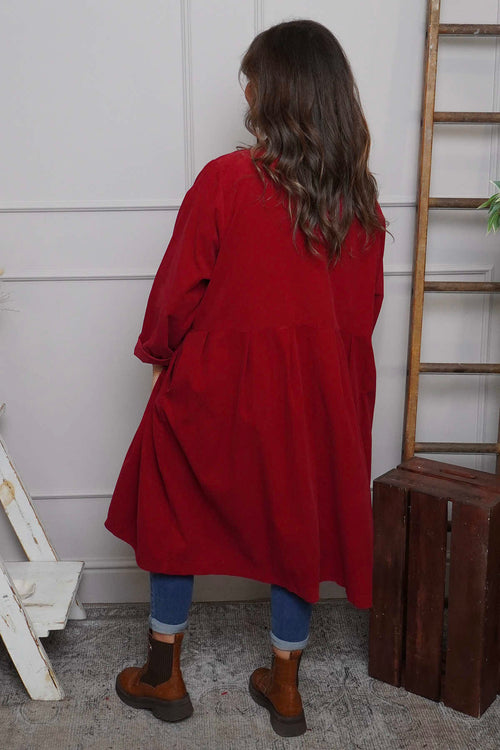 Kapri Needlecord Jacket Wine - Image 4