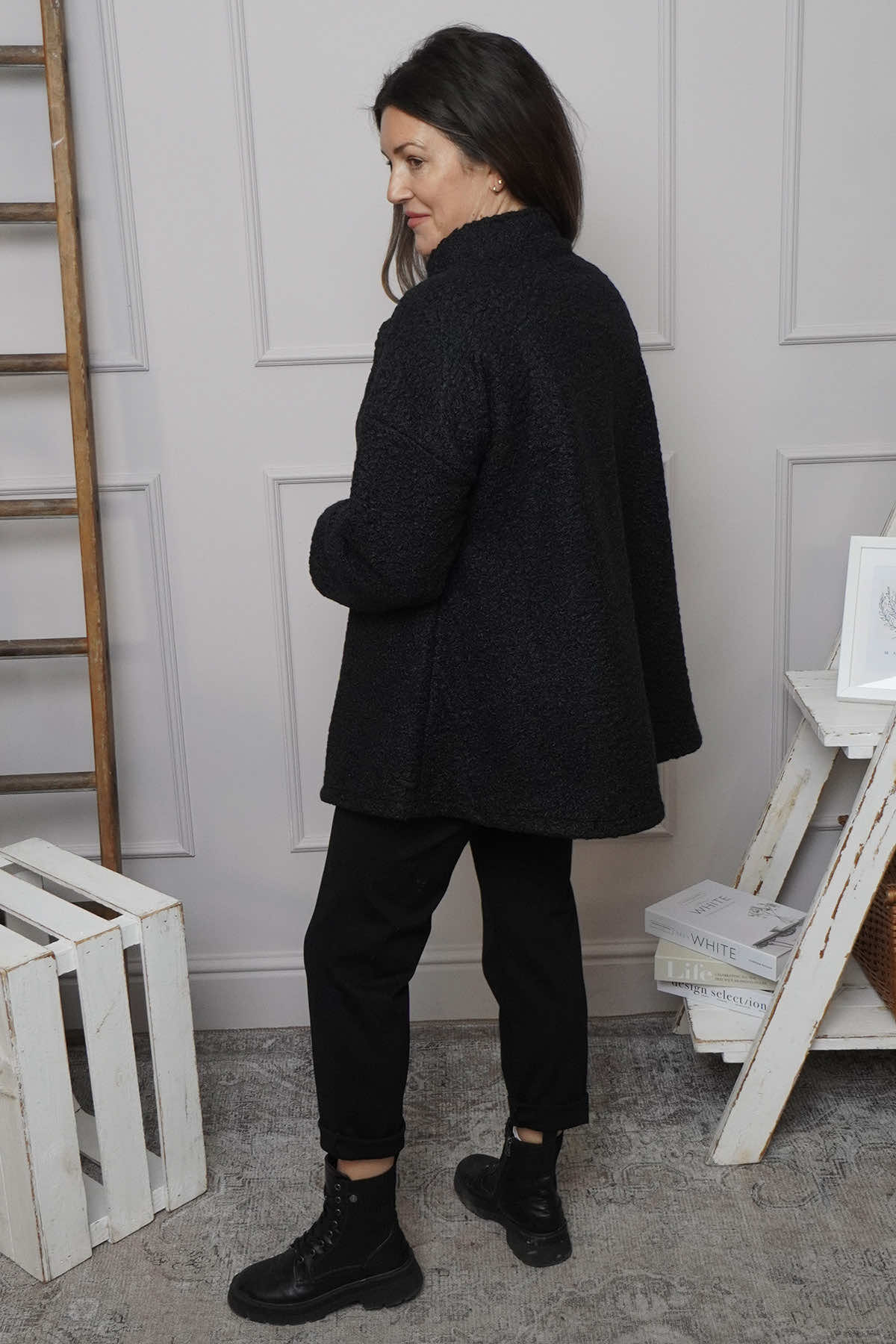 Shona Boucle Jacket Black