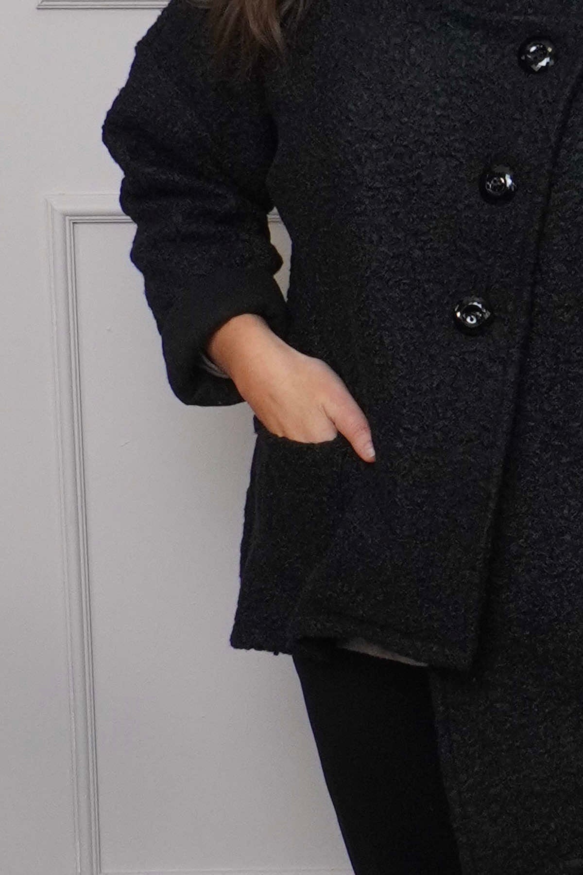 Shona Boucle Jacket Black
