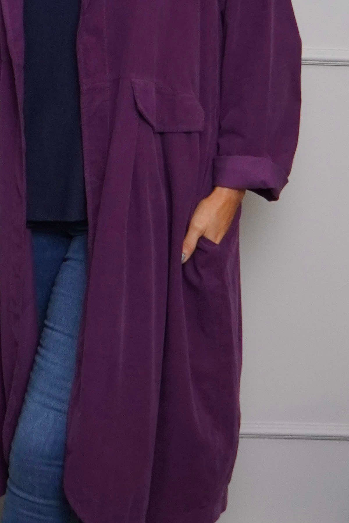 Kapri Needlecord Jacket Purple