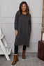 Joanna Cotton Dress Charcoal