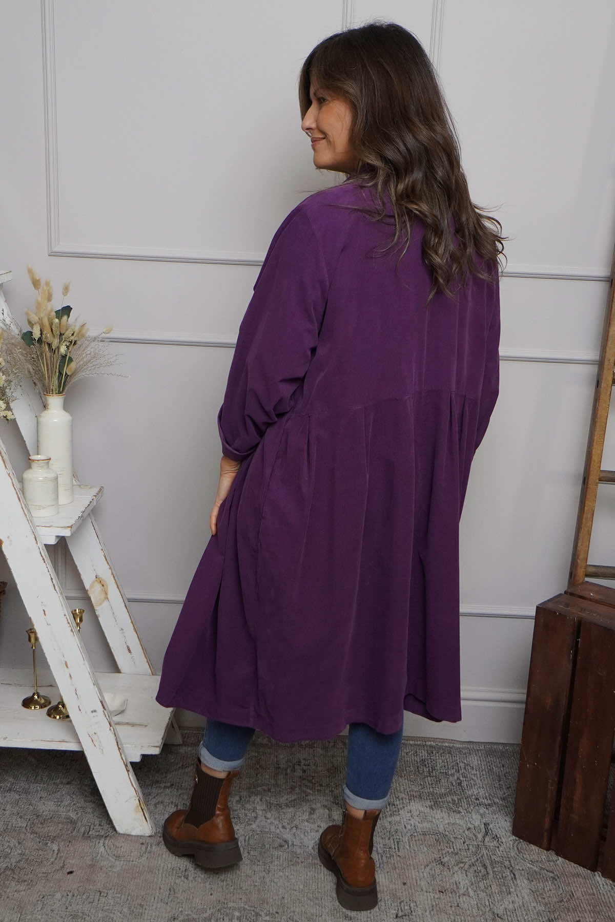 Kapri Needlecord Jacket Purple