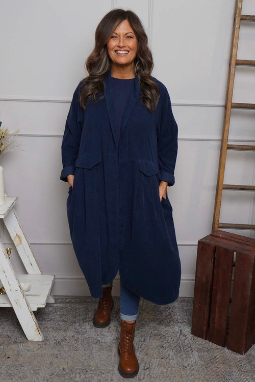 Kapri Needlecord Jacket Navy