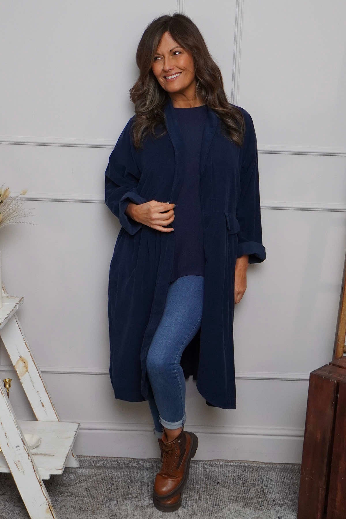 Kapri Needlecord Jacket Navy