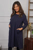 Joanna Cotton Dress Navy