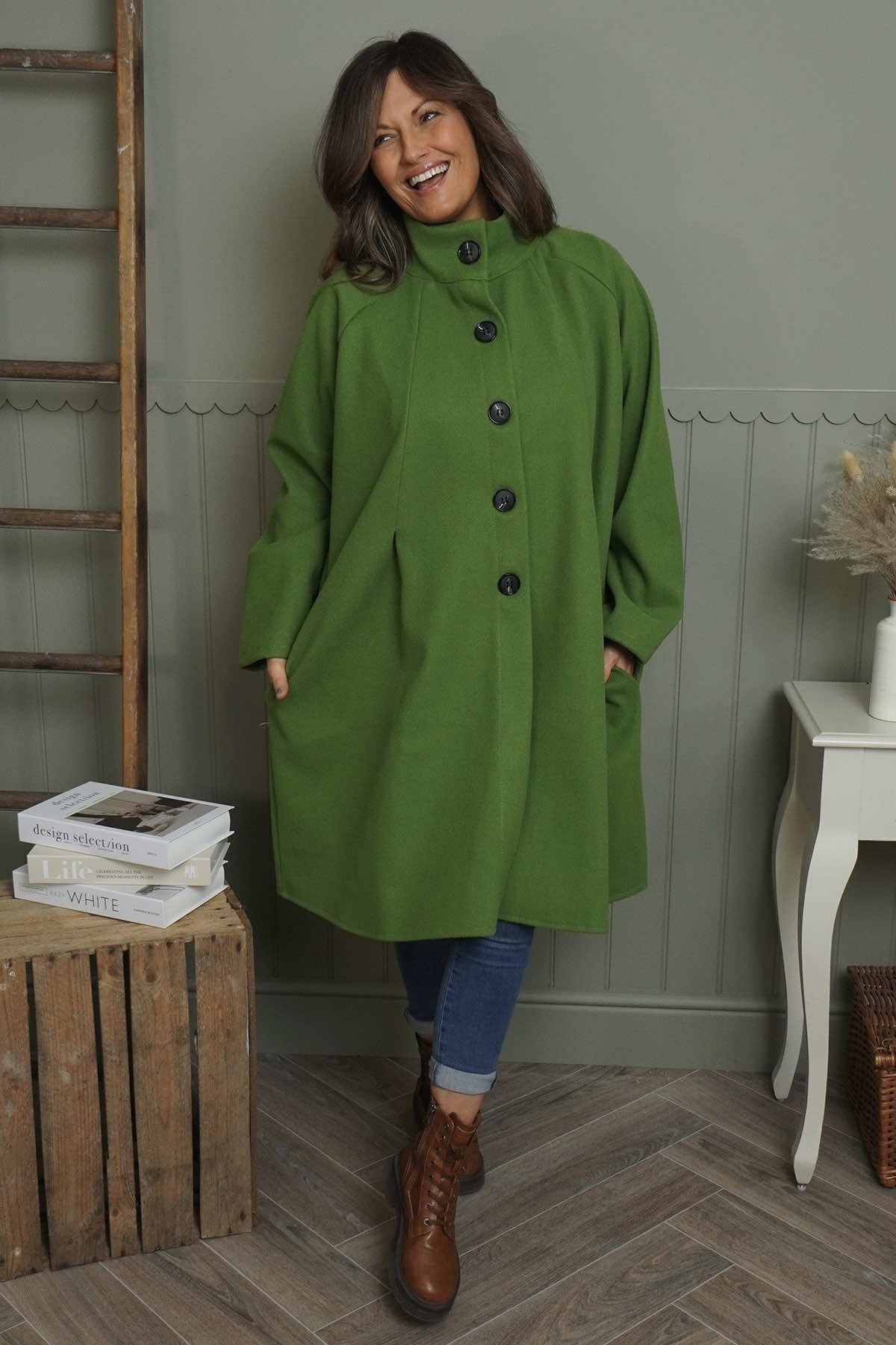 Martina Coat Green