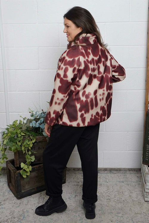 Cadence Swing Jacket Wine - Image 4