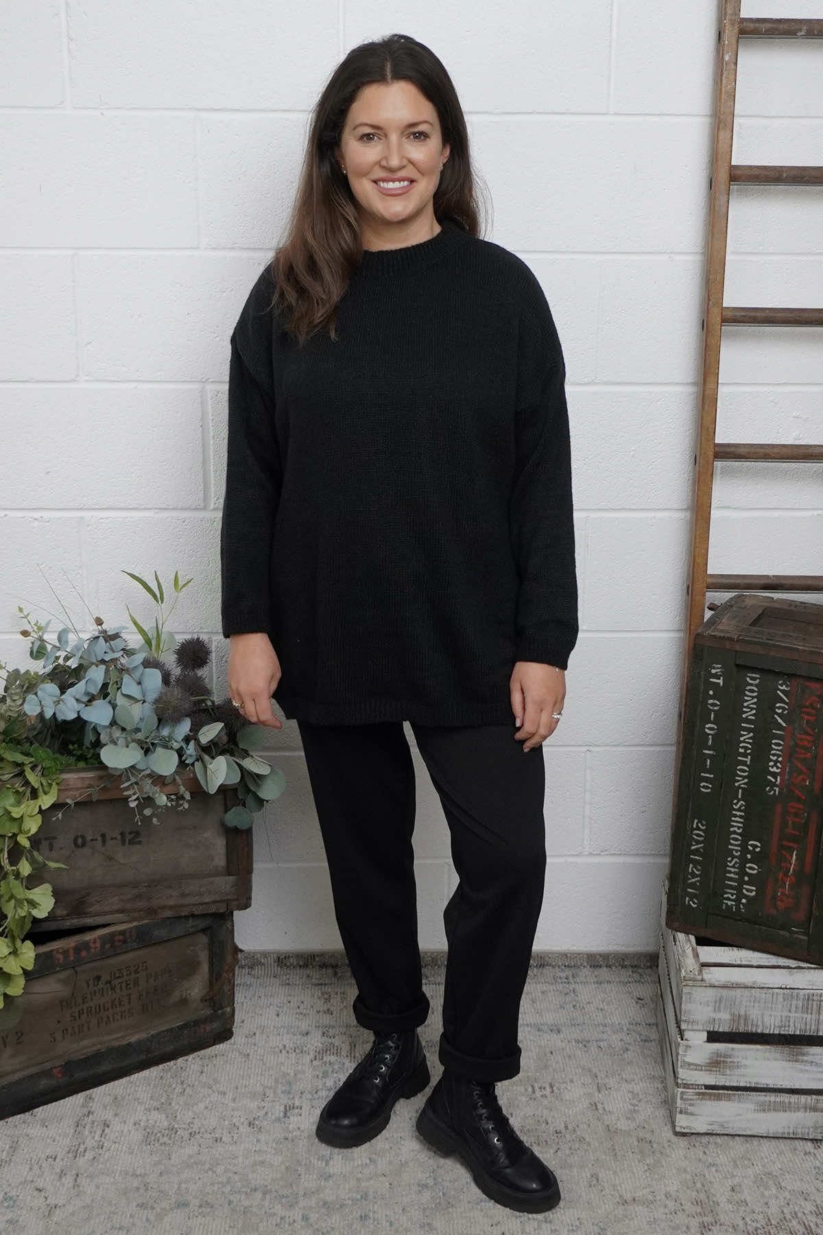Elaine Knitted Jumper Black