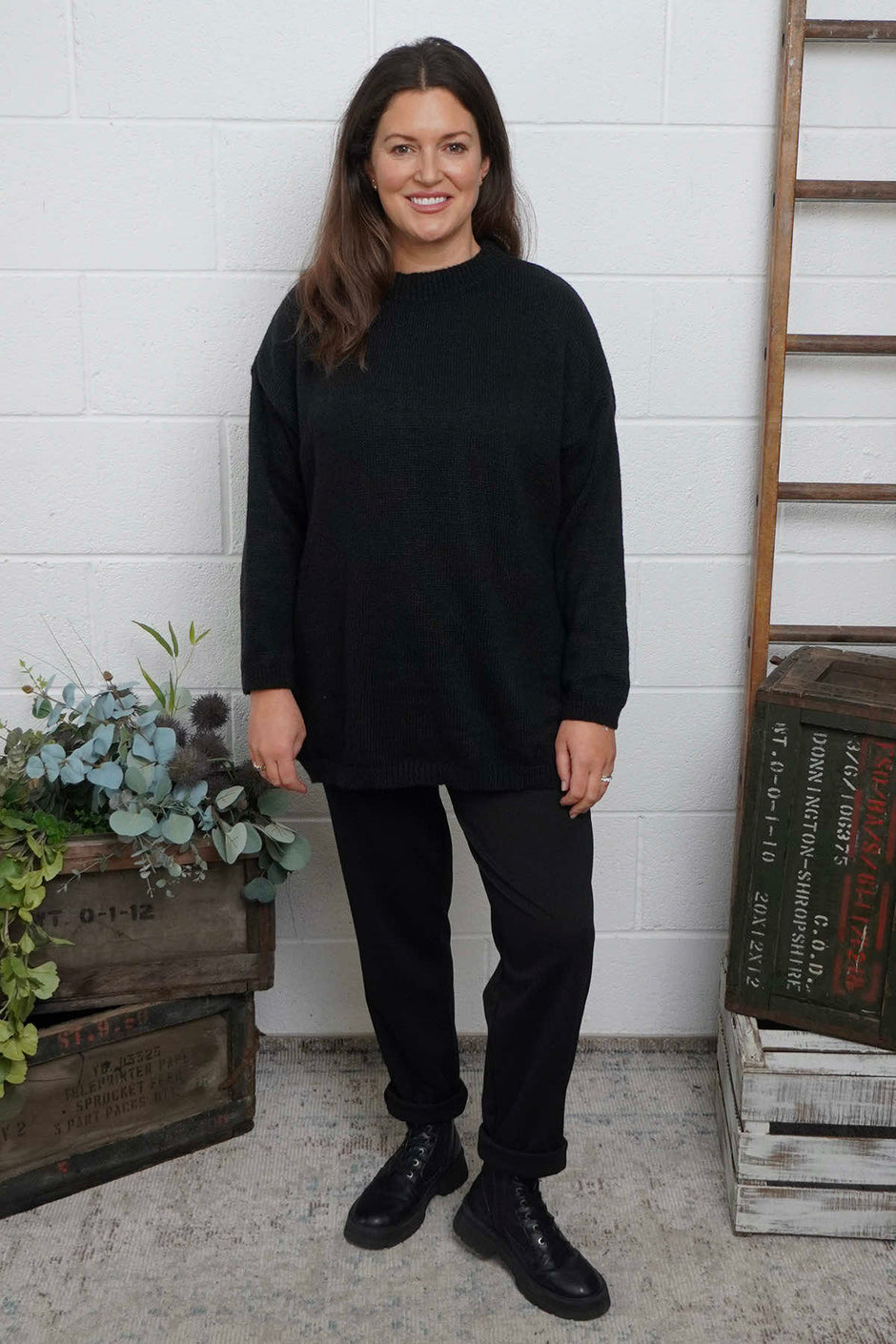 Elaine Knitted Jumper Black