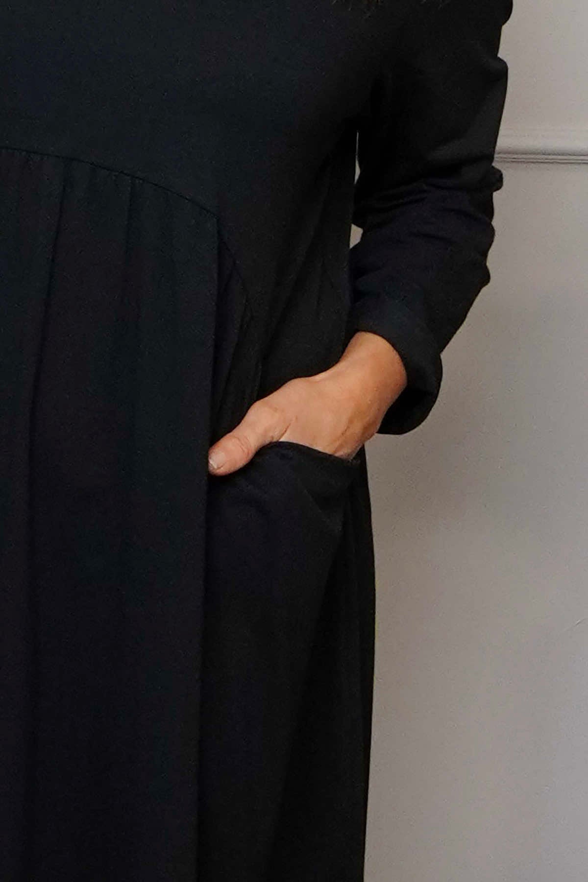 Joanna Cotton Dress Black