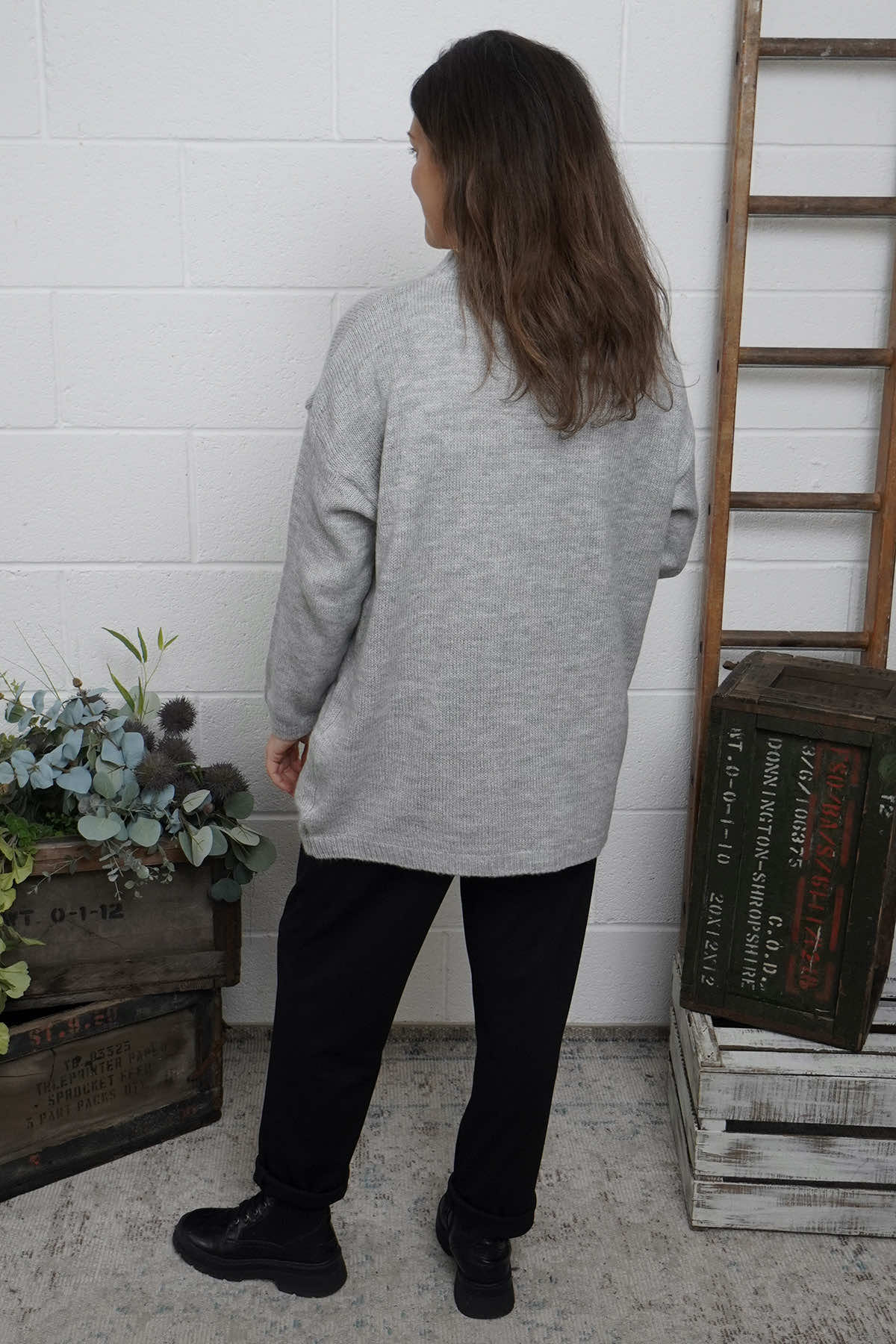 Elaine Knitted Jumper Grey