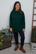 Elaine Knitted Jumper Bottle Green Bottle Green - Elaine Knitted Jumper Bottle Green