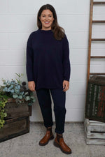 Elaine Knitted Jumper Navy Navy - Elaine Knitted Jumper Navy
