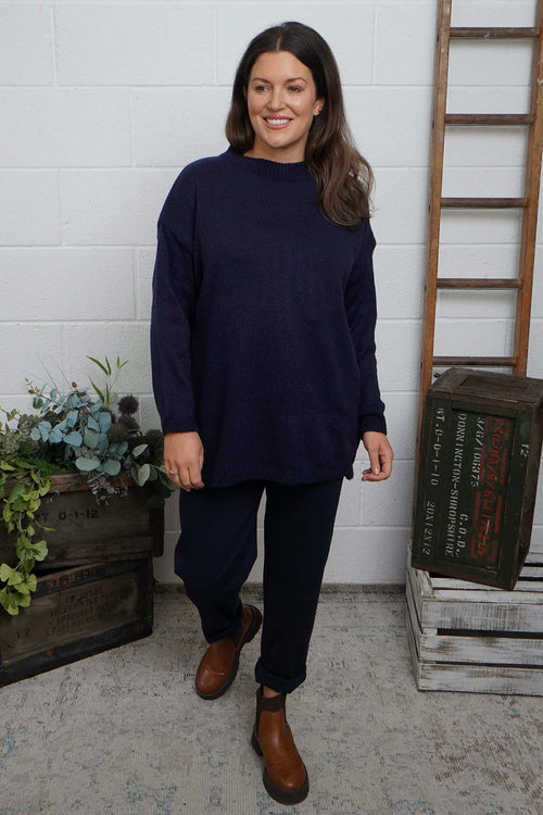 Elaine Knitted Jumper Navy - Image 3