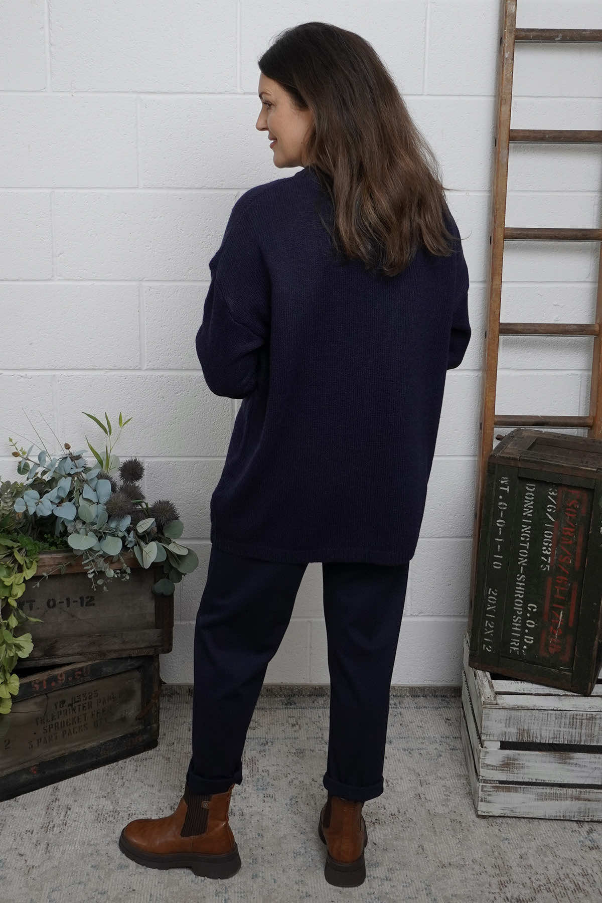 Elaine Knitted Jumper Navy