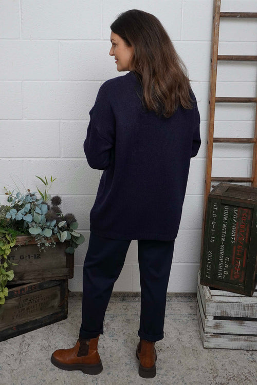 Elaine Knitted Jumper Navy - Image 4