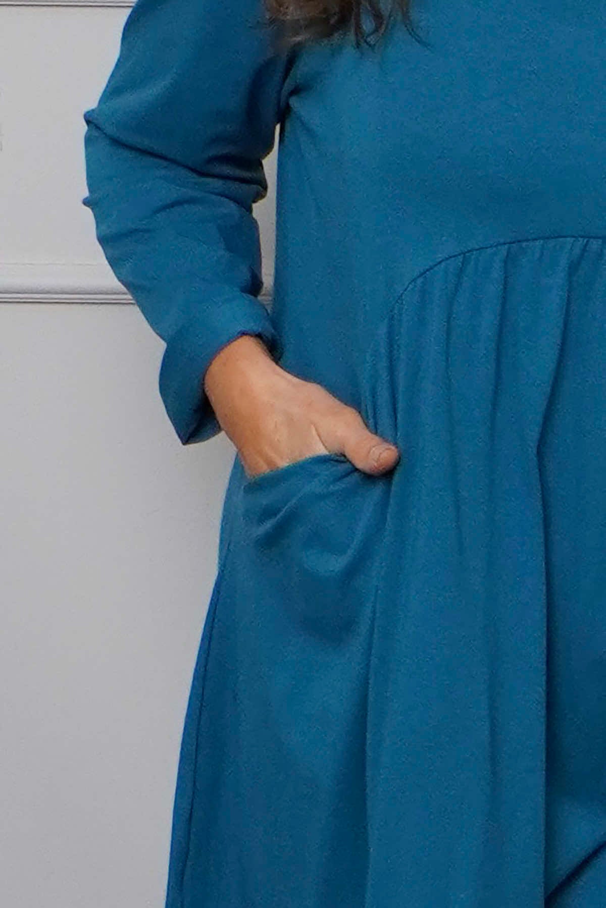 Joanna Cotton Dress Teal