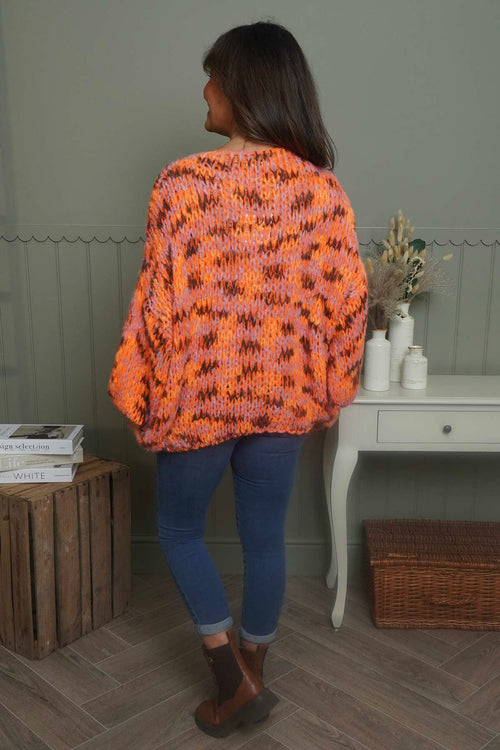 Leatrice Knitted Jumper Orange - Image 4