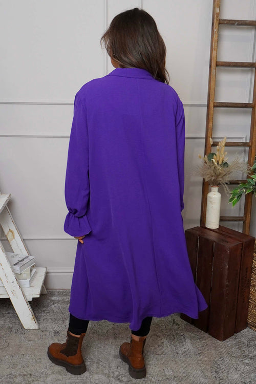 Kaya Collared Dress Purple - Image 4