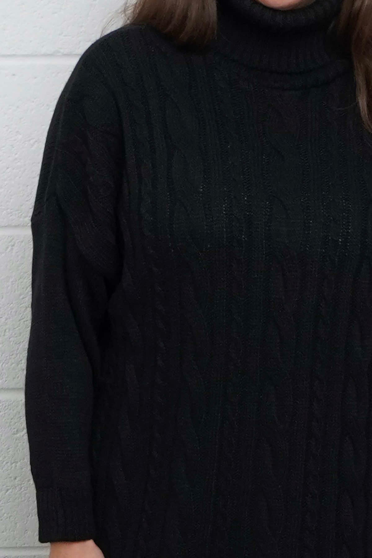 Moira Polo Knitted Jumper Black