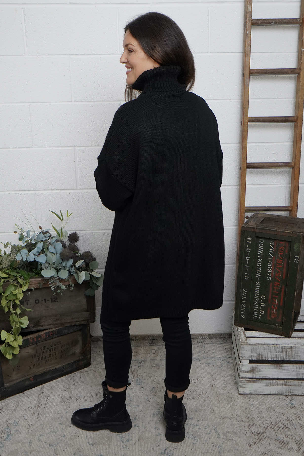 Moira Polo Knitted Jumper Black