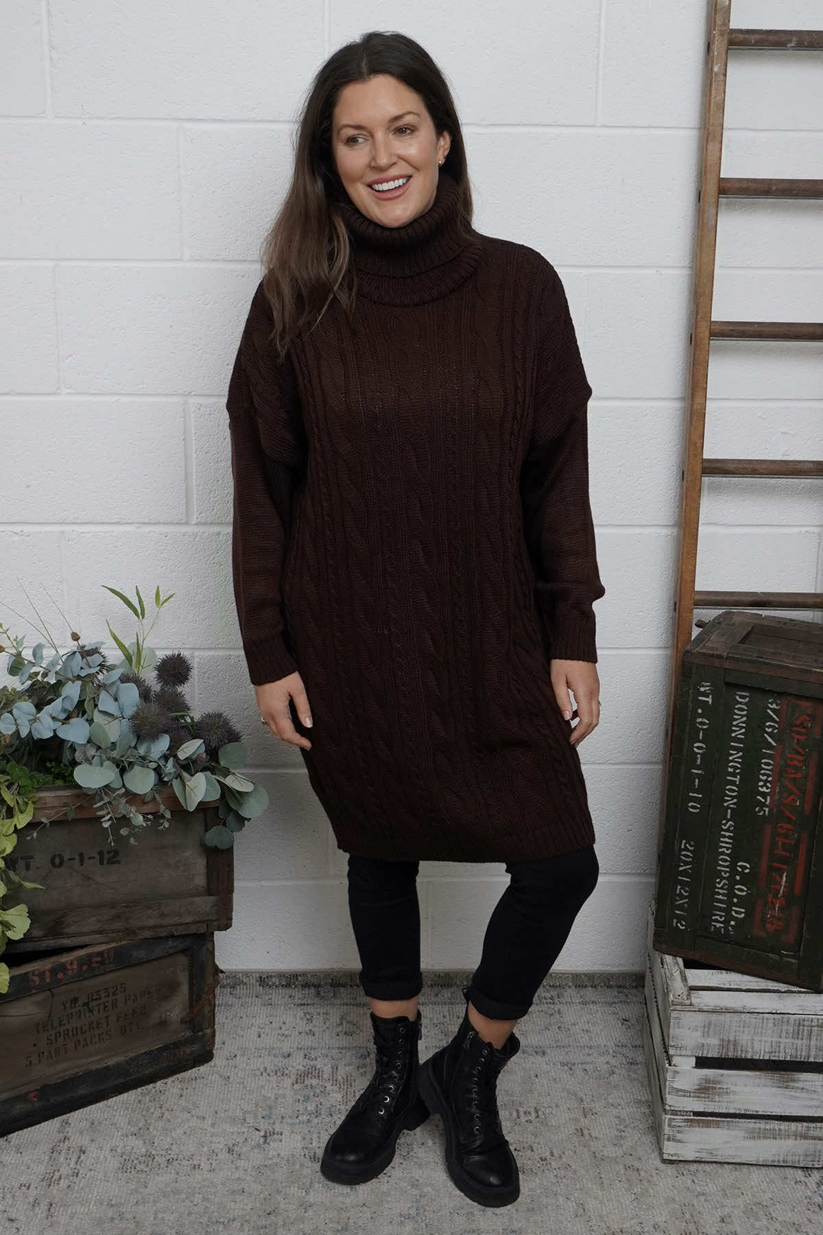 Moira Polo Knitted Jumper Cocoa