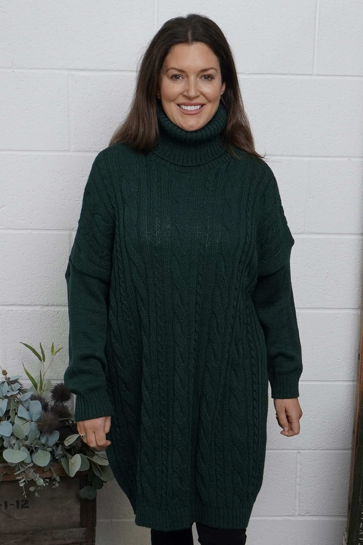 Moira Polo Knitted Jumper Bottle Green