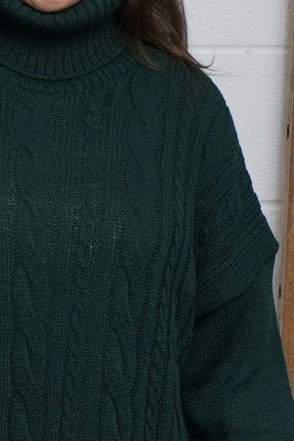 Moira Polo Knitted Jumper Bottle Green