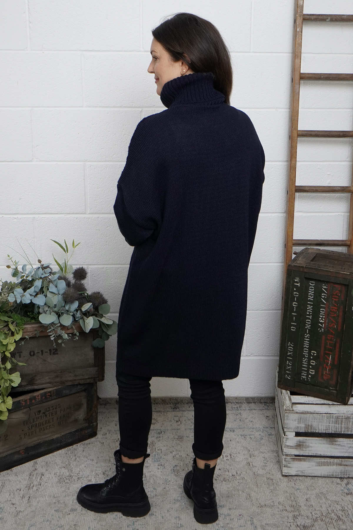 Moira Polo Knitted Jumper Navy