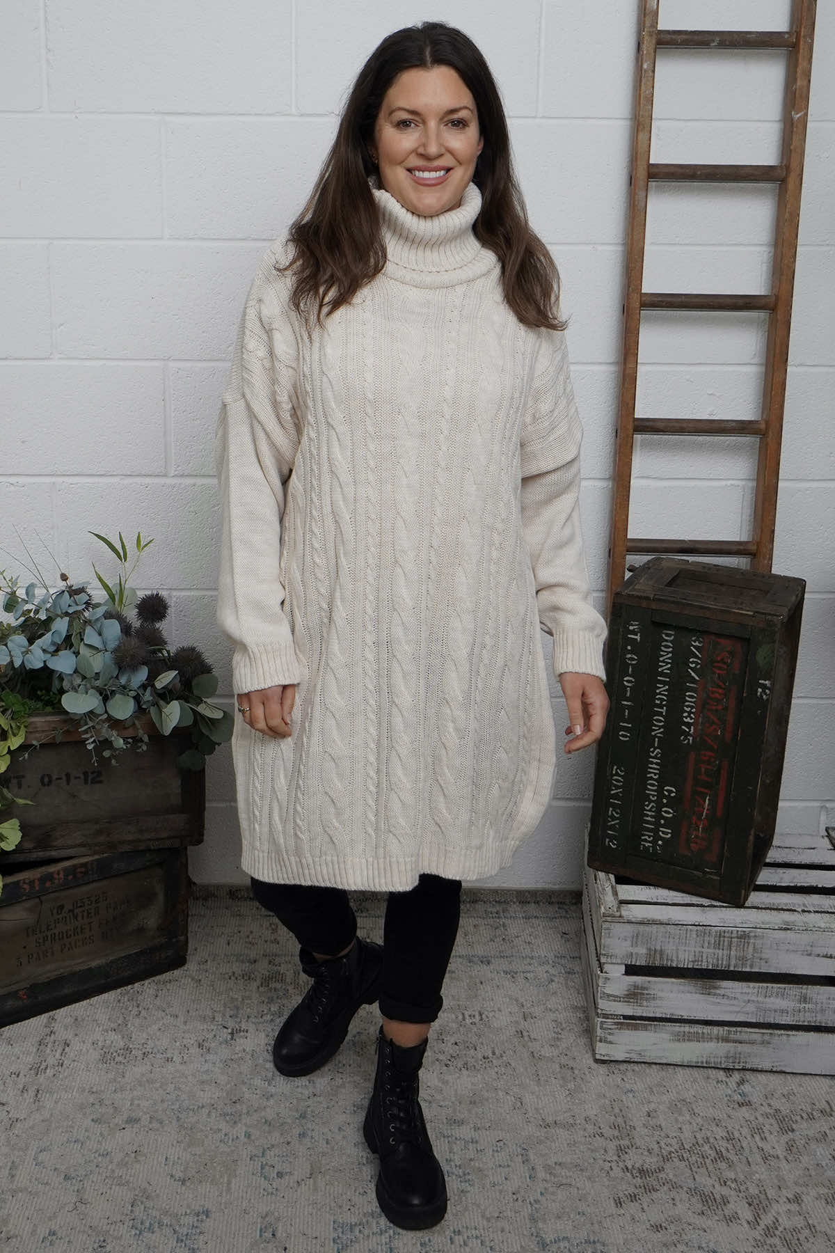 Moira Polo Knitted Jumper Stone