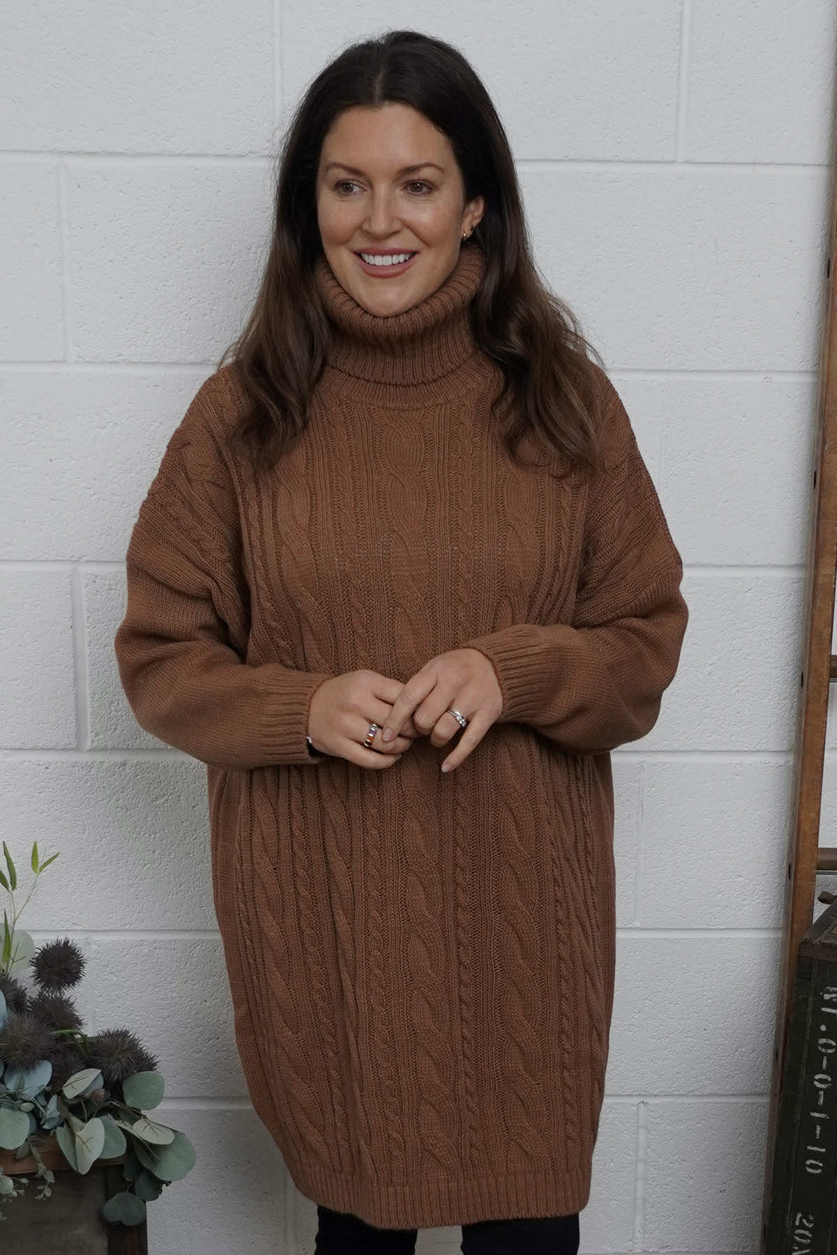 Moira Polo Knitted Jumper Nutmeg