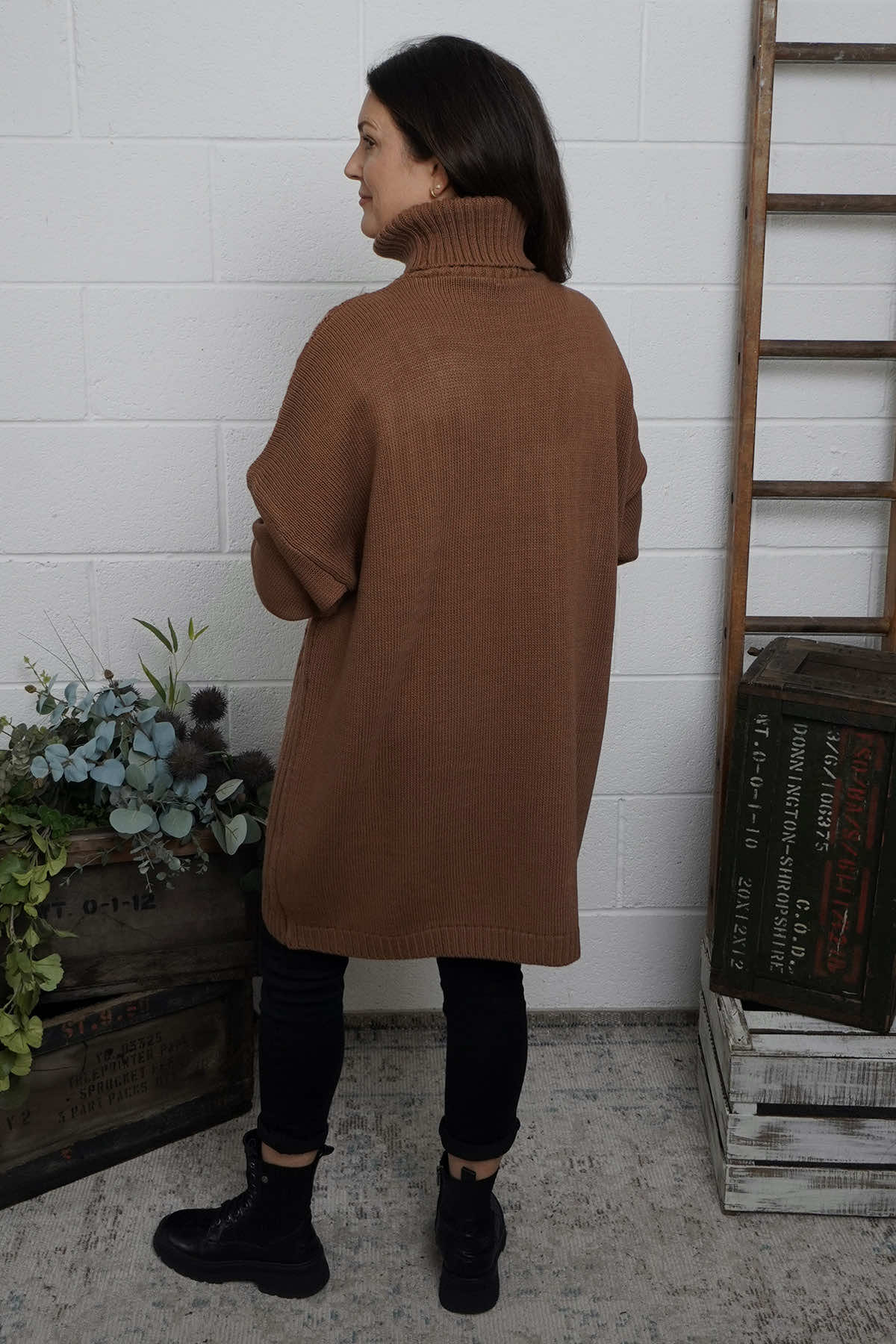 Moira Polo Knitted Jumper Nutmeg