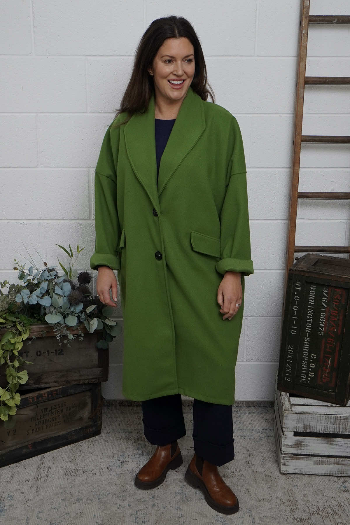Helen Coat Green