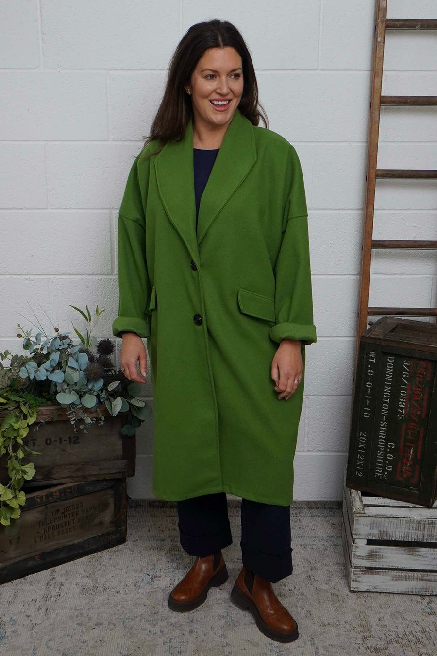 Helen Coat Green