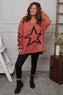 Kimbra Star Knitted Jumper Burnt Orange